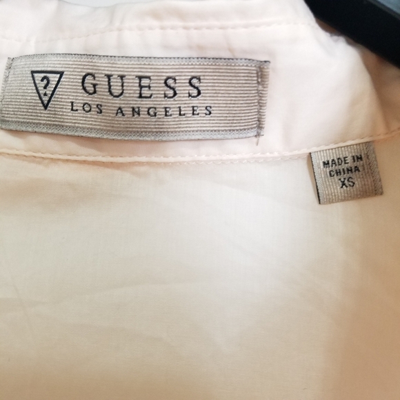 Guess Los Angeles Pink Cotton Utility Button Up XS - Picture 5 of 6